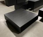 Luxe salontafel zwart eiken fineer 70cm 100cm 120cm, Ophalen, Vierkant, Minder dan 50 cm, 100 tot 150 cm