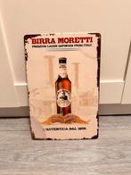 Vintage reclamebord – Birra Moretti (20 x 30 cm), Ophalen of Verzenden, Nieuw, Reclamebord