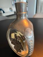 Dimple Fles met Zilveren Details, Antiek en Kunst, Antiek | Glas en Kristal, Ophalen of Verzenden