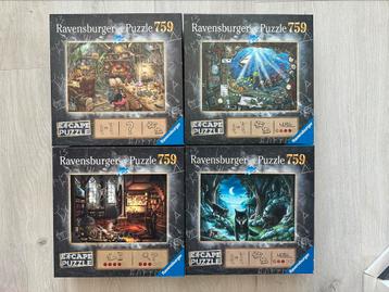 Verschillende Ravensburger escape puzzels beschikbaar voor biedingen