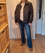 Pilotenjack leer, Ophalen of Verzenden, Zo goed als nieuw, Blauw