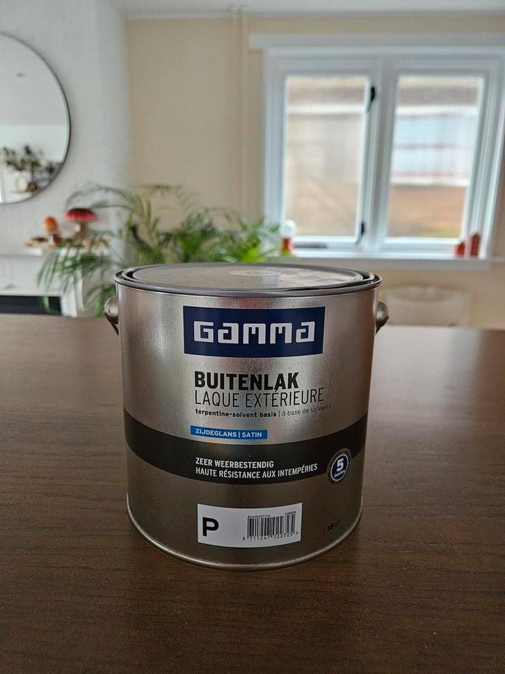 Gamma Buitenlak - Nieuw!, Doe-het-zelf en Verbouw, Verf, Beits en Lak, Nieuw, Lak, Minder dan 5 liter, Groen, Ophalen