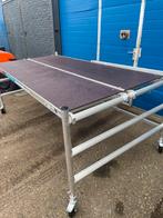 Stukadoors werkplatform 250x135 cm, Ophalen, Zo goed als nieuw, Rolsteiger of Kamersteiger, 5 meter of hoger