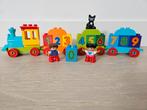 Duplo getallentrein 10847 met kat 0-9, Ophalen of Verzenden, Gebruikt, Duplo