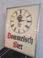 Vintage lichtbak reclame Dommelsch bier met Klok !, Ophalen of Verzenden