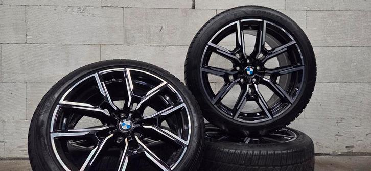 19" BMW 859M i4 4-serie G26 orig velgen winterbanden TPMS, Auto-onderdelen, Banden en Velgen, Banden en Velgen, Winterbanden, 19 inch