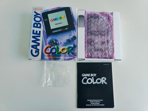 Nette Nintendo Gameboy Color Clear Purple Transparent GBC, Spelcomputers en Games, Spelcomputers | Nintendo Game Boy, Zo goed als nieuw