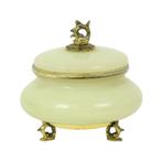 Vintage Juwelenkistje Trinket Doosje Italiaanse Albast, Antiek en Kunst, Curiosa en Brocante, Ophalen of Verzenden