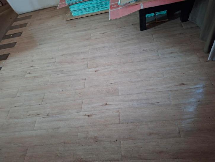 PVC vloer > 66 m2 Hornbach Aurel eiken plak pvc zelfklevend, Doe-het-zelf en Verbouw, Vloerdelen en Plavuizen, Nieuw, Overige typen