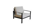 Loungestoel Nosso | Aluminium & Textileen | Black/Sand, Nieuw, Stoel, 2 zitplaatsen, Loungeset