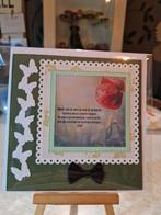 Kaartje condoleance klaproos en tekst, Ophalen of Verzenden, Nieuw, Overige thema's