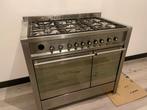 Schitterend RVS  gasfornuis van SMEG type CS20NL-8, Ophalen, 60 cm of meer, Zo goed als nieuw, Gas