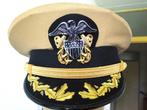 Pet,Kepie,US,Navy,USN,Captain,Kapitein,WWII,Khaki, Verzenden, Marine, Amerika, Helm of Baret