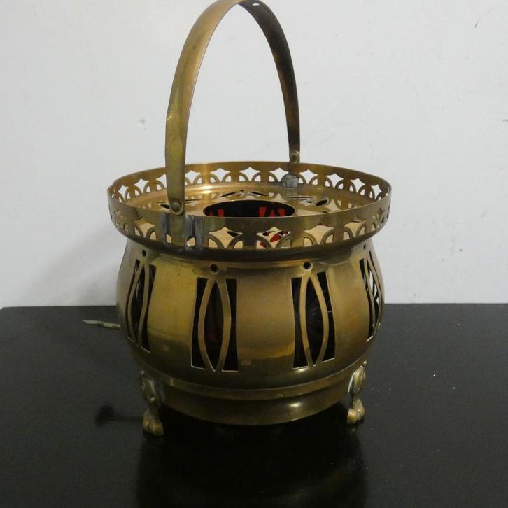 antiek theelicht - art nouveau [1228], Antiek en Kunst, Antiek | Koper en Brons, Ophalen