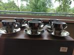 6 zilverkleurige espresso/koffie kopjes van lifestyle, Nieuw, Ophalen of Verzenden, Overige stijlen, Kop(pen) en/of Schotel(s)