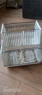 Te koop vogels vervoer baken, Dieren en Toebehoren, Vogels | Hokken en Kooien, Overige typen, Gebruikt, Ophalen of Verzenden, Metaal