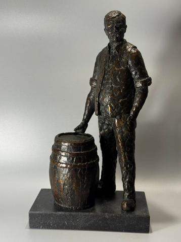 Robbert-Jan Donker De kuiper', bronzen sculptuur beschikbaar voor biedingen