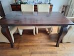 Zware massief houten tafel, Huis en Inrichting, Ophalen, Gebruikt, Teakhout, 50 tot 100 cm