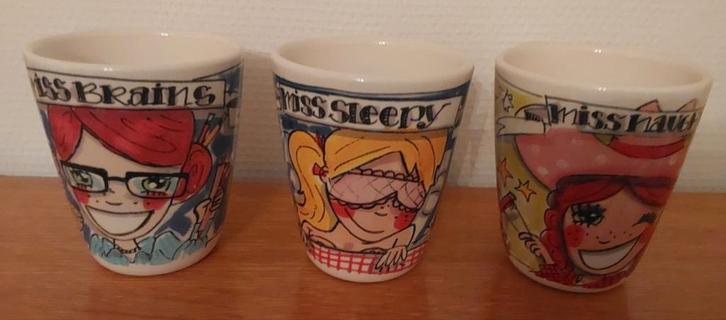 Blond Amsterdam Bekers - Set van 3, Huis en Inrichting, Keuken | Servies, Zo goed als nieuw, Kop(pen) en/of Schotel(s), Blond Amsterdam