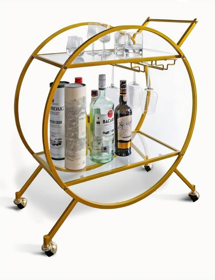 Luxe bar trolley/ serveerwagen, Huis en Inrichting, Woonaccessoires | Overige, Zo goed als nieuw, Ophalen
