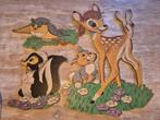 Vintage Disney Bambi Figuren Jaren '60 uit de kinder kamer, Verzamelen, Disney, Ophalen of Verzenden, Gebruikt, Beeldje of Figuurtje