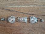 zilveren boekslot armband, Antiek en Kunst, Antiek | Goud en Zilver, Ophalen of Verzenden