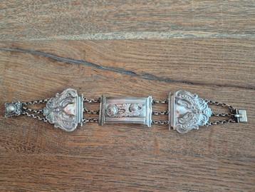 zilveren boekslot armband beschikbaar voor biedingen