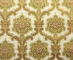 9892 vintage barok behang in groen terrabruin en goud swiet, Ophalen of Verzenden, 50 tot 75 m², Wit