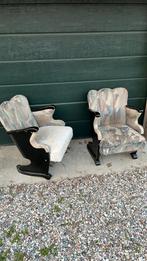 2 art deco bioscoopstoelen, Ophalen, Hout, Gebruikt, Art deco