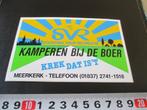 sticker SVR kamperen bij de boer krek dat is 't - meerkerk, Verzamelen, Stickers, Ophalen, Zo goed als nieuw, Bedrijf of Vereniging