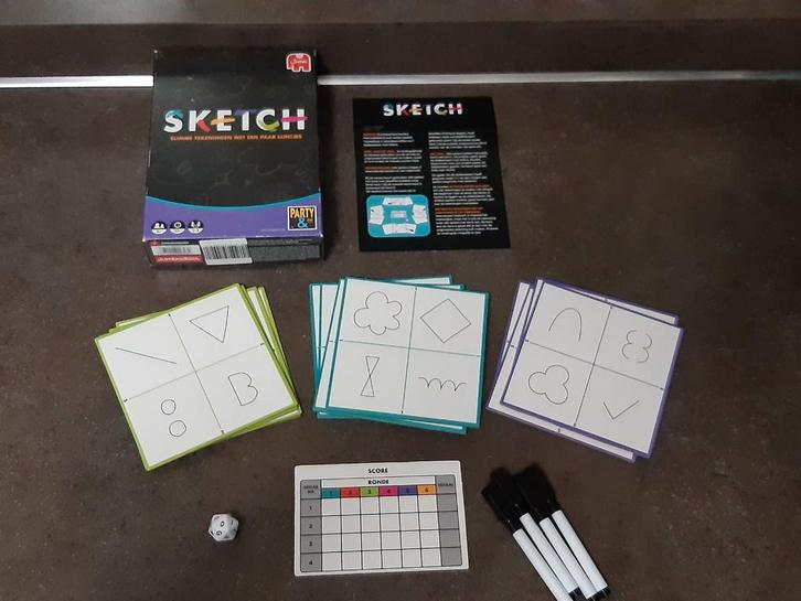 Sketch party & co Jumbo, Hobby en Vrije tijd, Gezelschapsspellen | Bordspellen, Zo goed als nieuw, Ophalen of Verzenden