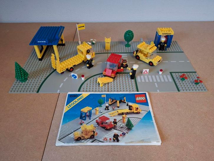 Lego 1590 ANWB Breakdown Assistance. Jaren 80 Classic Town, Kinderen en Baby's, Speelgoed | Duplo en Lego, Gebruikt, Lego, Complete set