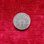 Proefslag Duit 1753, Hollandia, in Zilver, Ophalen of Verzenden, Vóór koninkrijk, Overige waardes, Zilver