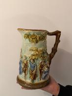 Vintage Majolica Kan met Reliëf, Antiek en Kunst, Antiek | Keramiek en Aardewerk, Ophalen
