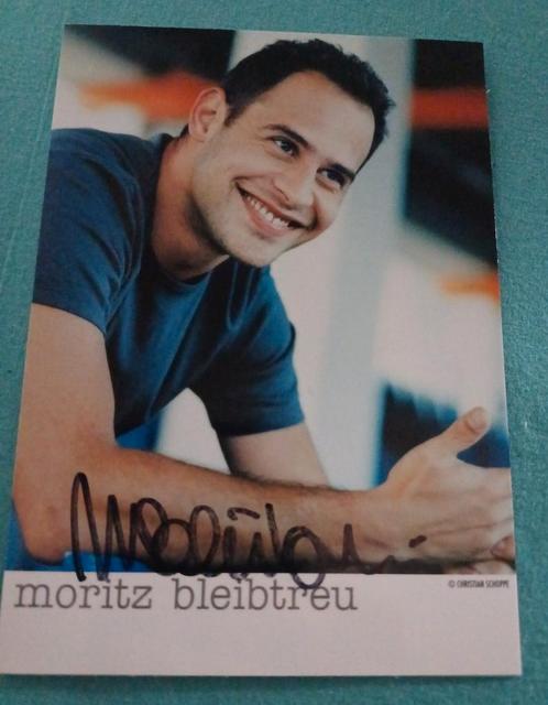 Moritz Bleibtreu handtekening gesigneerde kaart 15x10cm, Verzamelen, Film en Tv, Zo goed als nieuw, Foto of Kaart, Ophalen of Verzenden