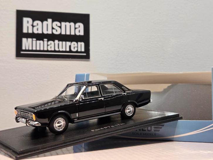 Ford Taunus P7A 17M - Zwart - 1:43 Neo Scale models, Hobby en Vrije tijd, Modelauto's | 1:43, Nieuw, Auto, Overige merken, Ophalen of Verzenden