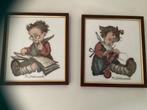 M.j. Hummel, jongen aan het lezen, meisje aan het breien., Hobby en Vrije tijd, Borduren en Borduurmachines, Ophalen of Verzenden