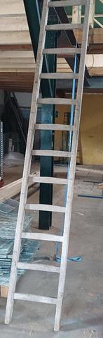Ladder 16 sporten, hout, Doe-het-zelf en Verbouw, Gereedschap | Handgereedschap, Ophalen, Gebruikt