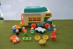 Vintage Fisher Price camper uit 1972, # 994 met 8 poppetjes, Ophalen of Verzenden, Gebruikt, Speelset