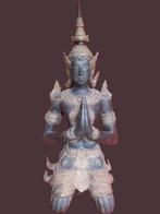 Grote knielende Boeddhistische tempelwachter, Antiek en Kunst, Ophalen