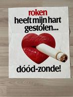 Anti rook poster + Vingers verbrand? + Londen poster., Rechthoekig Staand, Ophalen of Verzenden, Zo goed als nieuw, A1 t/m A3