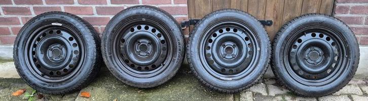 OPEL Winterbanden Fulda 185/60R15 met stalen velg, Auto-onderdelen, Banden en Velgen, Banden en Velgen, Winterbanden, 15 inch