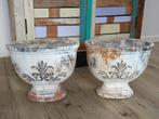 2 Prachtige baardvazen / bloempotten (landelijk, brocante), Ophalen, Tuin, Zo goed als nieuw, Overige vormen