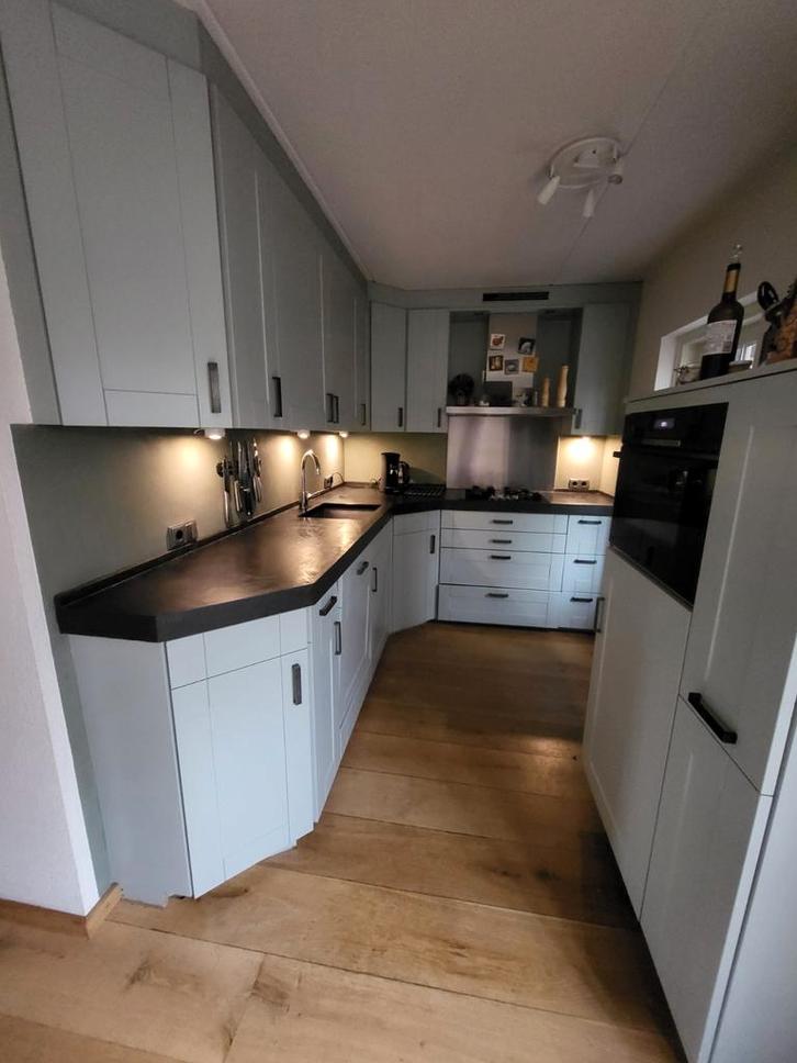 Keuken grijsgroen, Huis en Inrichting, Keuken | Complete keukens, Gebruikt, Ophalen