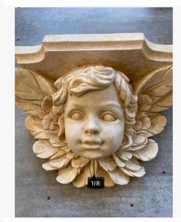 Prachtige Brocante engel Console, licht materiaal, hangend beschikbaar voor biedingen