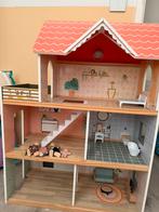Houten poppenhuis, Kinderen en Baby's, Speelgoed | Poppenhuizen, Ophalen, Gebruikt, Poppenhuis