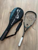 Dunlop squashracket, Sport en Fitness, Squash, Racket, Gebruikt, Ophalen of Verzenden, Met hoes