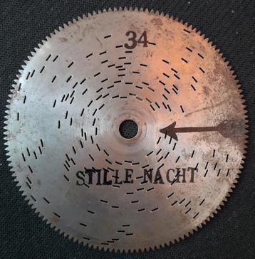 plaatje speelplaat voor muziekdoos speeldoos Stille Nacht beschikbaar voor biedingen