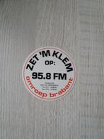sticker ZET 'M KLEM op 95.8 FM omroep brabant, Ophalen of Verzenden, Zo goed als nieuw, Film, Tv of Omroep