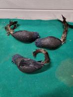 -	Kerst vogels zwart 2x met glitters, Diversen, Kerst, Ophalen of Verzenden